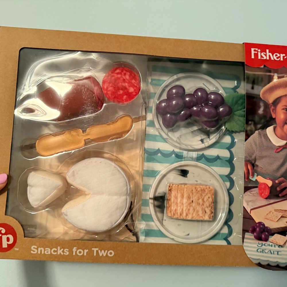 Fisher-Price Play Snack Set - Purple, White, Brown